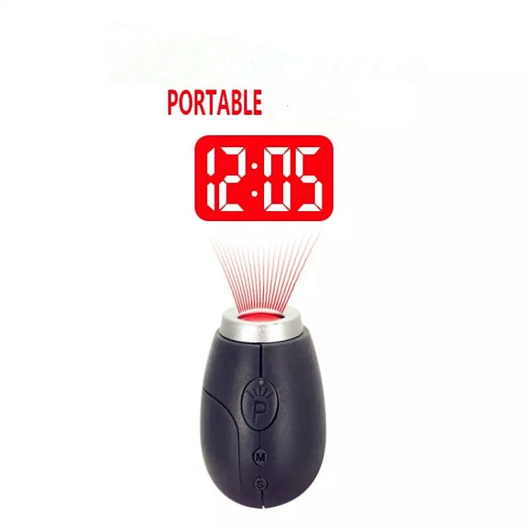 Portable Digital Projection Alarm Clock Mini Projector LED Clock Carry Time Flashlight Clock with Hanging Rope(Blue) - Alarm Clocks by PMc TechLife | Online Shopping South Africa | PMc TechLife | Buy Now Pay Later Mobicred