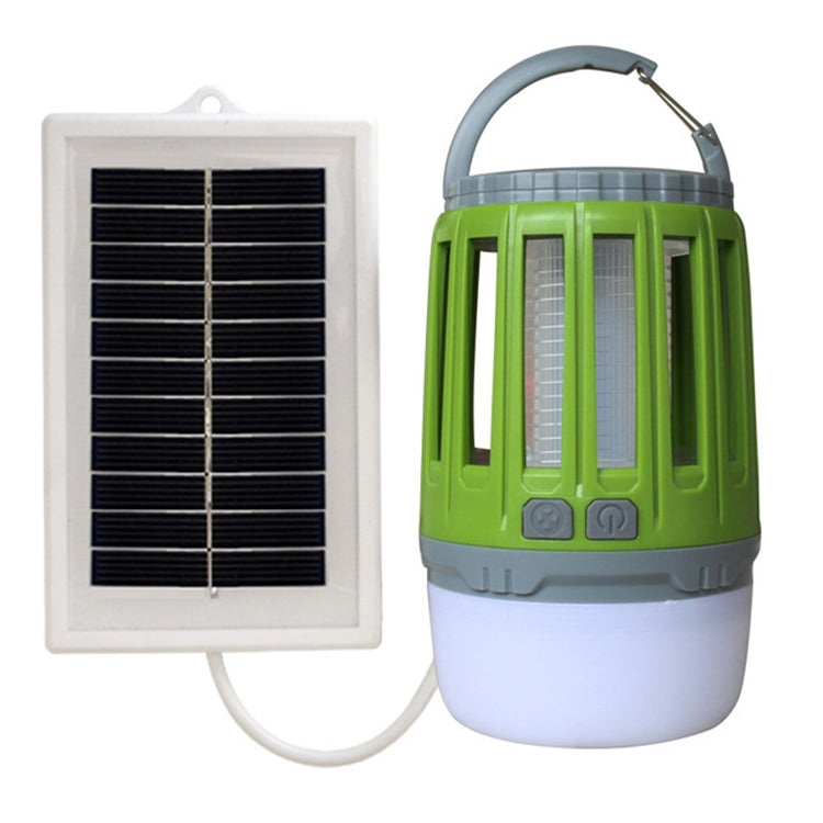 Solar Power Mosquito Killer Outdoor Hanging Camping Anti-insect Insect Killer, Color:Green + Solar Panel - Outdoor Insect Repellent by PMC TechLife | Online Shopping South Africa | PMC TechLife | Buy Now Pay Later Mobicred