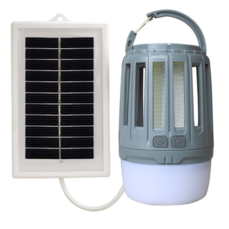 Solar Power Mosquito Killer Outdoor Hanging Camping Anti-insect Insect Killer, Color:Gray+ Solar Panel - Outdoor Insect Repellent by PMC TechLife | Online Shopping South Africa | PMC TechLife | Buy Now Pay Later Mobicred