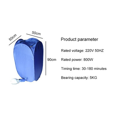 Foldable Free Installation Portable Household Mini Clothes Dryer(Blue) - free shipping - PMC TechLife - Order now!