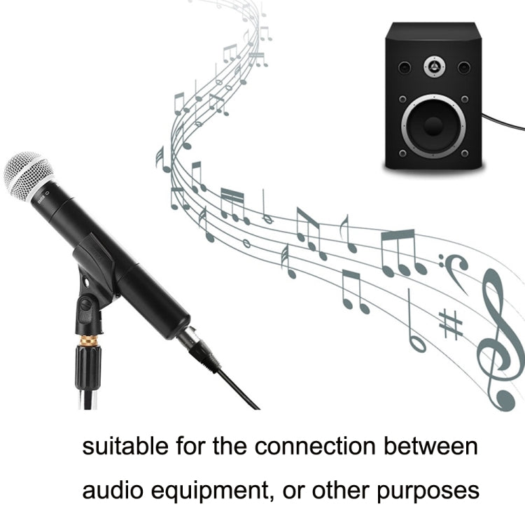 6.35mm Caron Male To XLR 2pin Balance Microphone Audio Cable Mixer Line, Size:10m - Microphone Audio Cable & Connector by PMC TechLife | Online Shopping South Africa | PMC TechLife | Buy Now Pay Later Mobicred
