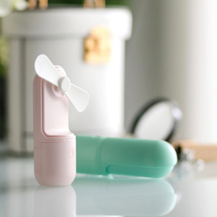 USB Charging Handheld Mini Folding Fan Desktop Fan(White) - Electric Fans by PMC TechLife | Online Shopping South Africa | PMC TechLife | Buy Now Pay Later Mobicred