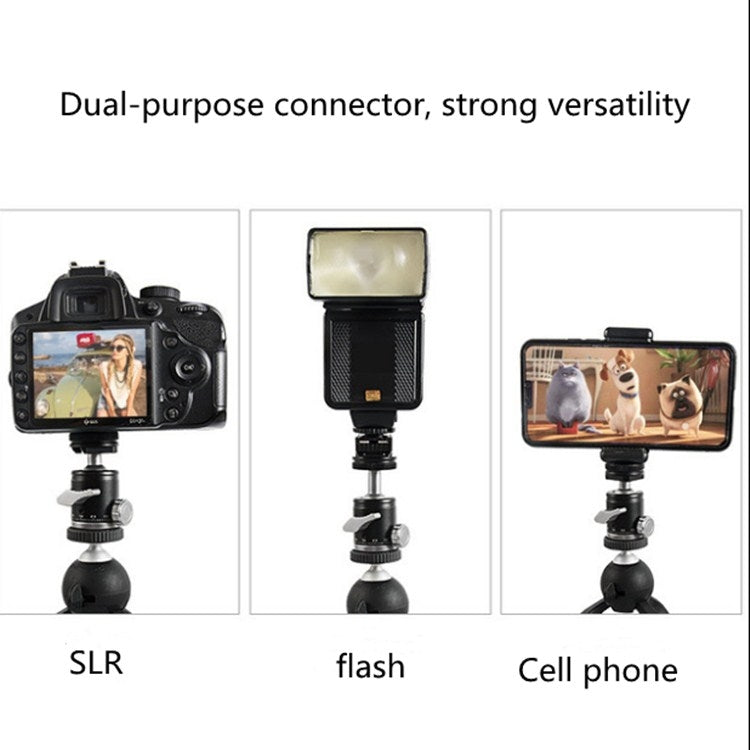 BEXIN K-19 Multifunctional Aluminum Alloy Cold Shoe Ball Head Tripod Mount - free shipping - PMC TechLife - Order now!