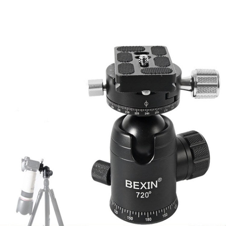 BEXIN 720 Degree Rotation Panoramic Aluminum Alloy Tripod Ball Head with Quick Release Plate - free shipping - PMC TechLife - Order now!