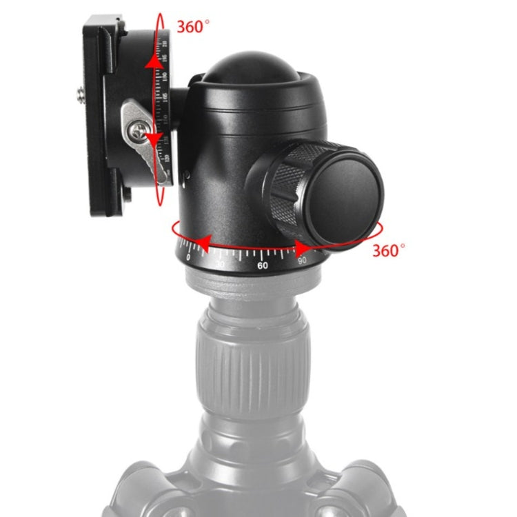 BEXIN 720 Degree Rotation Panoramic Aluminum Alloy Tripod Ball Head with Quick Release Plate - free shipping - PMC TechLife - Order now!