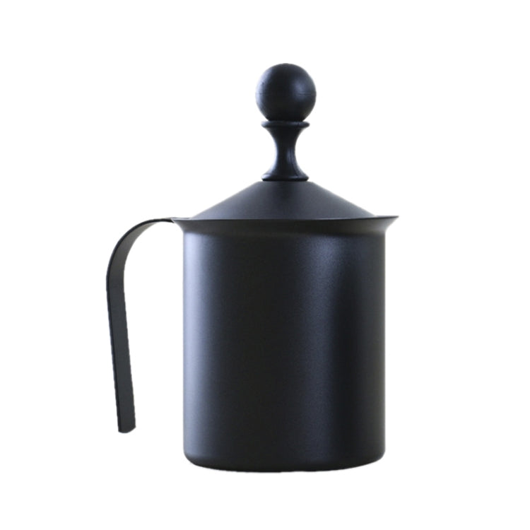 Pump Creamer Stainless Steel Double Mesh Manual Coffee Milk Foam Frothing Pitcher Froth Pump Foamer Cup, Capacity:800cc - free shipping - PMC TechLife - Order now!