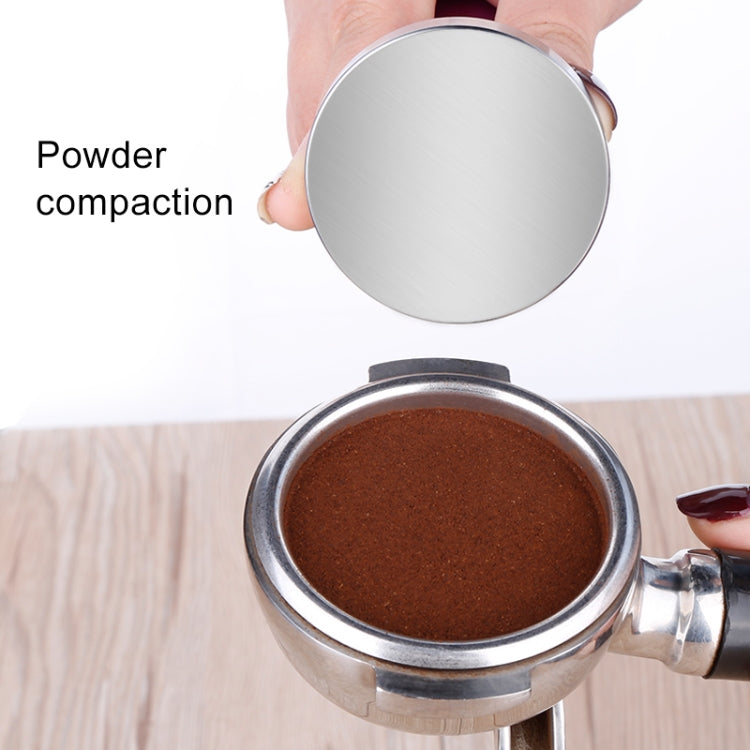 58mm CoffeeTamper Stainless Steel Coffee Powder Hammer Flat Base Powder Press(Black) - free shipping - PMC TechLife - Order now!