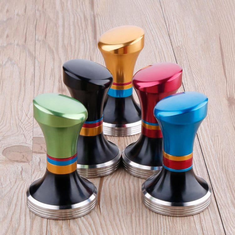 58mm CoffeeTamper Stainless Steel Coffee Powder Hammer Flat Base Powder Press(Blue) - free shipping - PMC TechLife - Order now!