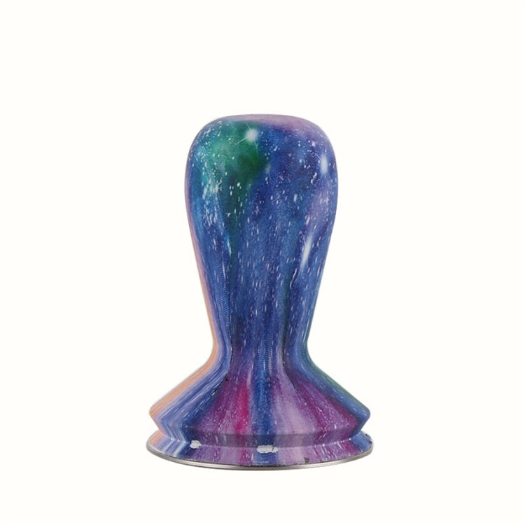 58mm Coffee Tamper Coloured Silicone Frosted Handle Coffee Hammer 304 Stainless Steel Powder Press Coffee Accessories Starry Sky - free shipping - PMC TechLife - Order now!