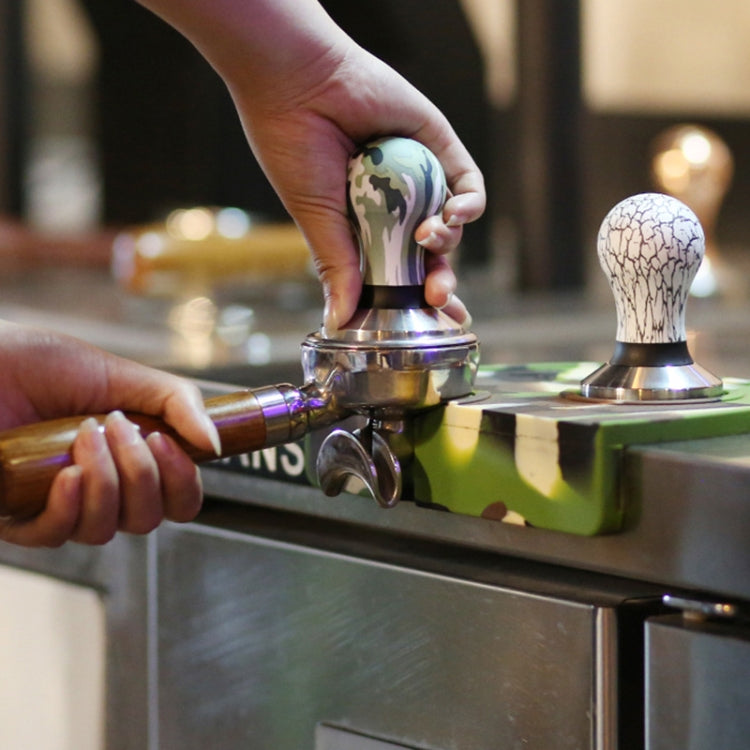 58mm Coffee Tamper Coloured Silicone Frosted Handle Coffee Hammer 304 Stainless Steel Powder Press Coffee Accessories Starry Sky - free shipping - PMC TechLife - Order now!