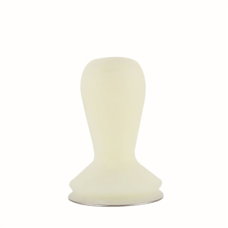 58mm Coffee Tamper Coloured Silicone Frosted Handle Coffee Hammer 304 Stainless Steel Powder Press Coffee Accessories Milk White - free shipping - PMC TechLife - Order now!