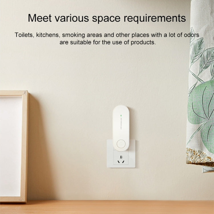 Mini Anion Air Purifier Smoke PM2.5 Remove Toilet Kitchen Air Purifier, Plug Type:EU Plug(Black) - free shipping - PMC TechLife - Order now!