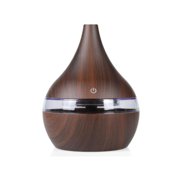 300ml USB Electric Aroma Air Diffuser Wood Ultrasonic Air Humidifier Essential Oil Aromatherapy Cool Mist Maker(Flat Mouth Deep Wood Grain) - free shipping - PMC TechLife - Order now!