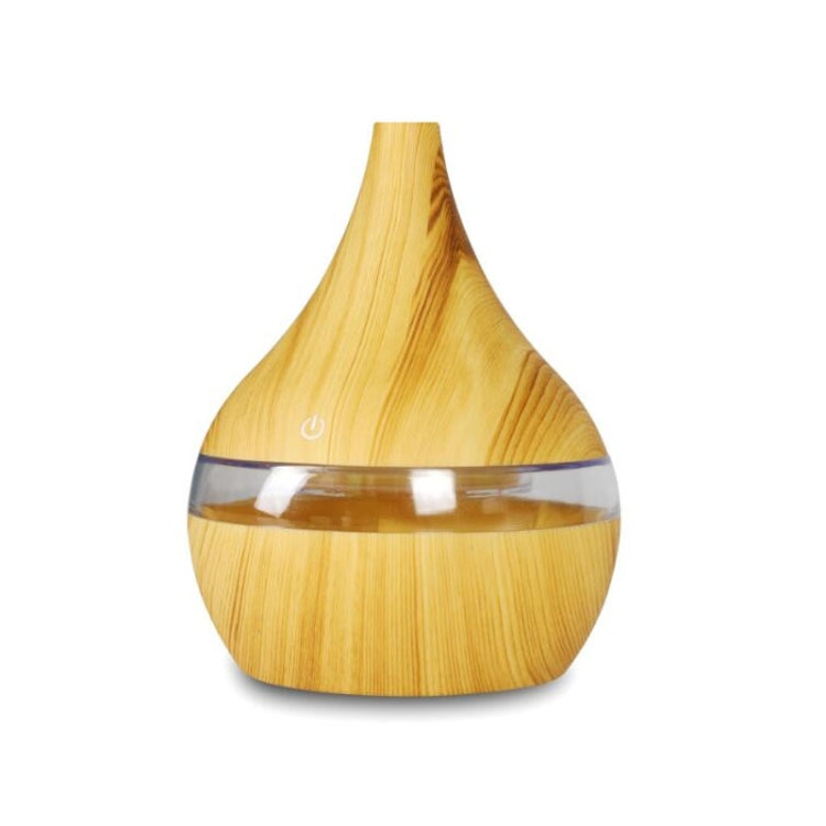 300ml USB Electric Aroma Air Diffuser Wood Ultrasonic Air Humidifier Essential Oil Aromatherapy Cool Mist Maker(Flat Mouth Light Wood Grain) - free shipping - PMC TechLife - Order now!
