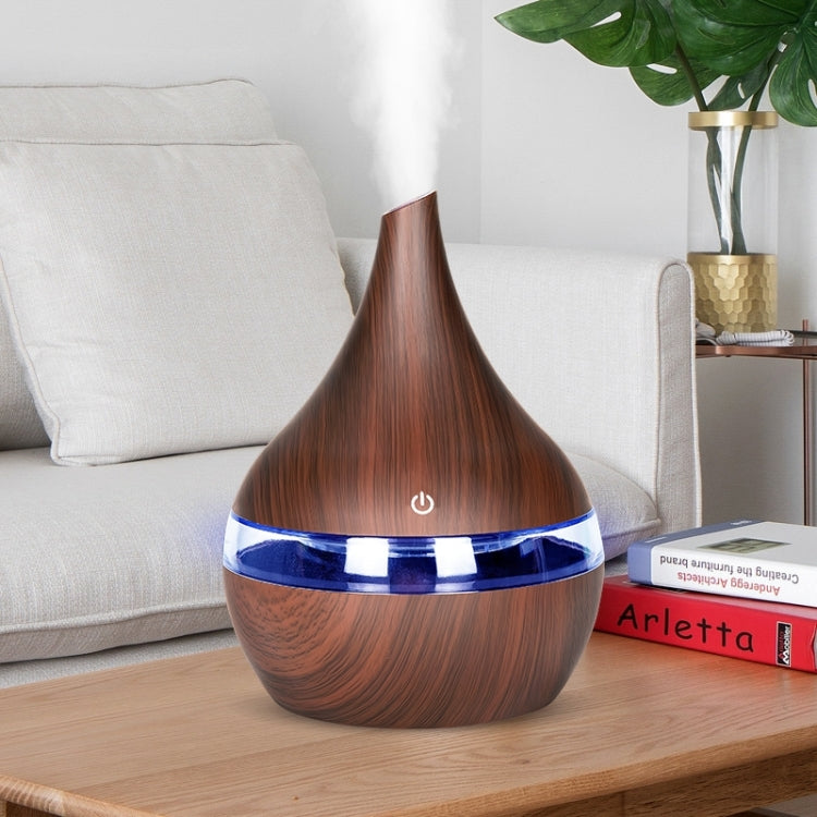300ml USB Electric Aroma Air Diffuser Wood Ultrasonic Air Humidifier Essential Oil Aromatherapy Cool Mist Maker(Flat Mouth Light Wood Grain) - free shipping - PMC TechLife - Order now!