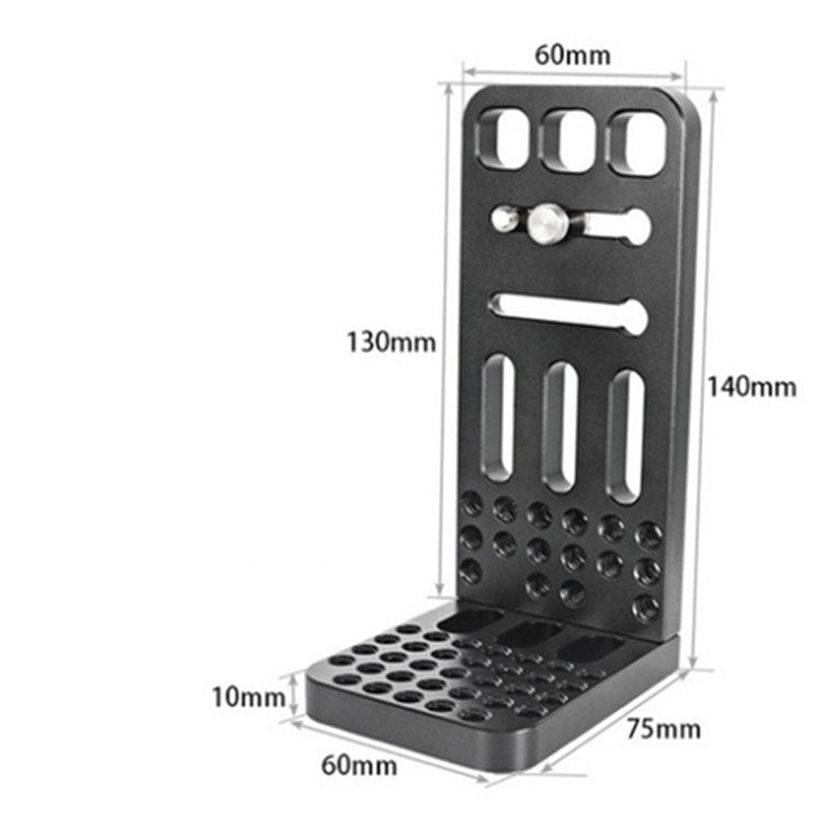 BEXIN L130A Vertical Shoot Quick Release L Plate Bracket 1/4 inch Screw Holes Base Holder - L-Bracket by BEXIN | Online Shopping South Africa | PMC TechLife | Buy Now Pay Later Mobicred