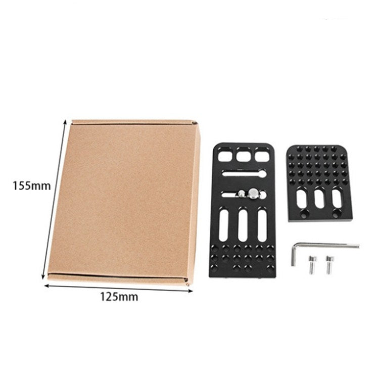 BEXIN L130A Vertical Shoot Quick Release L Plate Bracket 1/4 inch Screw Holes Base Holder - L-Bracket by BEXIN | Online Shopping South Africa | PMC TechLife | Buy Now Pay Later Mobicred