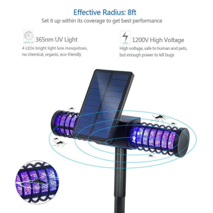 Solar Mosquito Killer Outdoor Waterproof Garden Light Villa Outdoor Mosquito Trap - Outdoor Insect Repellent by PMC TechLife | Online Shopping South Africa | PMC TechLife | Buy Now Pay Later Mobicred