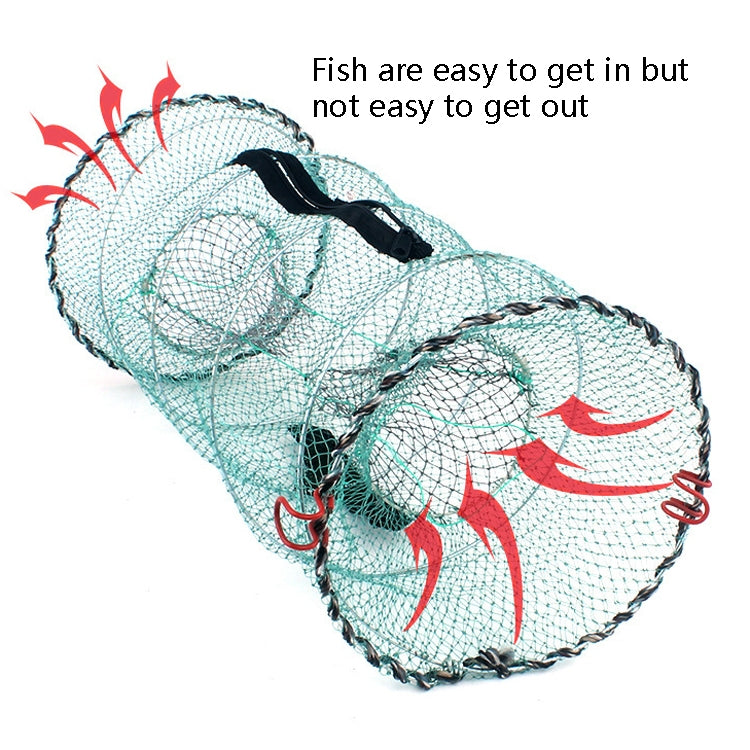 Spring Cage Fishing Net Automatic Folding Shrimp Cage Round Spring Fish Net(Special Mesh Large) - Fishing Net by PMC TechLife | Online Shopping South Africa | PMC TechLife