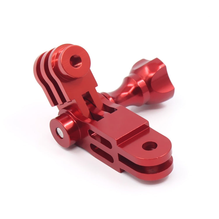Action Camera Universal Aluminum Alloy Three-way Adjustment Arm 360 Degree Adapter(Red) - Connection Mount by PMC TechLife | Online Shopping South Africa | PMC TechLife | Buy Now Pay Later Mobicred
