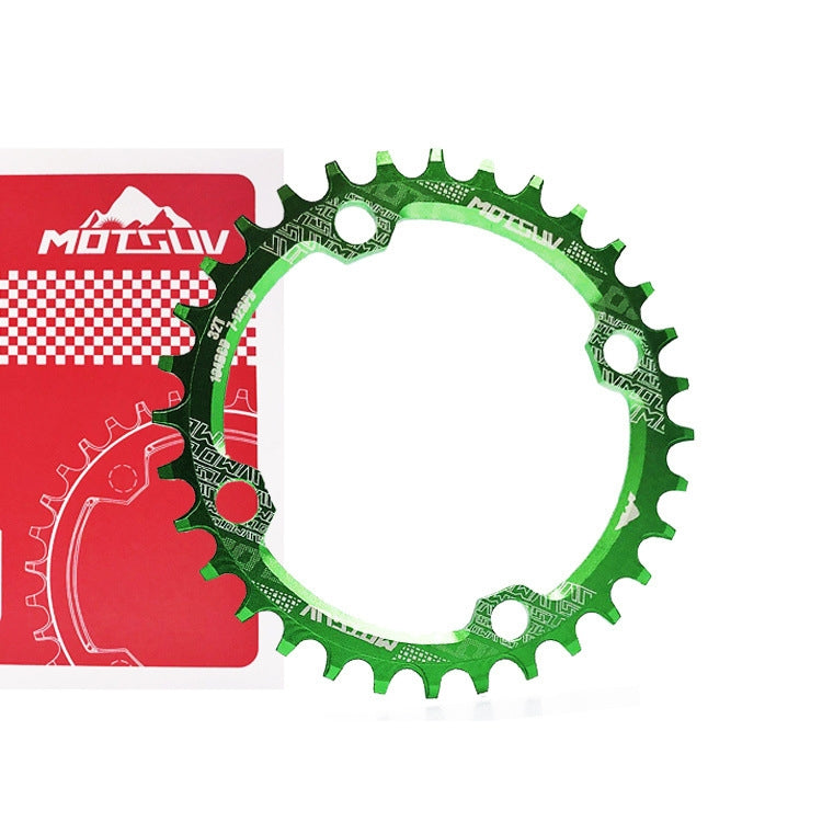 MOTSUV Narrow Wide Chainring MTB  Bicycle 104BCD Tooth Plate Parts(Green) - free shipping - PMC TechLife - Order now!