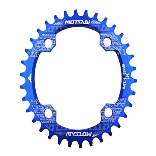MOTSUV Narrow Wide Chainring MTB  Bicycle 104BCD Tooth Plate Parts(Blue) - free shipping - PMC TechLife - Order now!