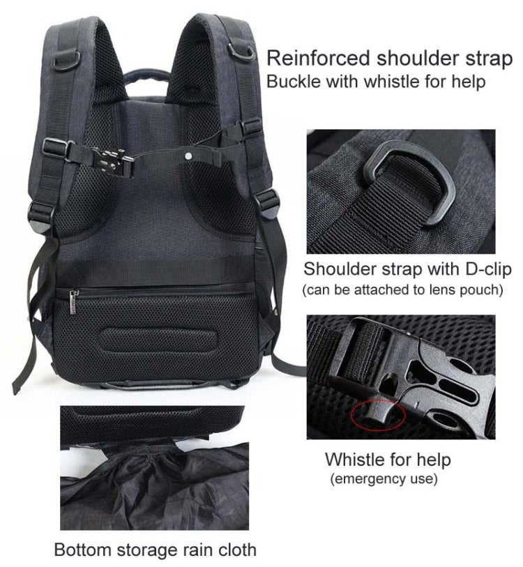 CADeN USB SLR Camera Bag Professional  Waterproof Portable Unisex Camera Bag - free shipping - PMC TechLife - Order now!