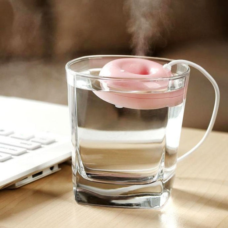 Donut Shape Mini USB Air Humidifier Aroma Diffuser Purifier(Pink) - free shipping - PMC TechLife - Order now!