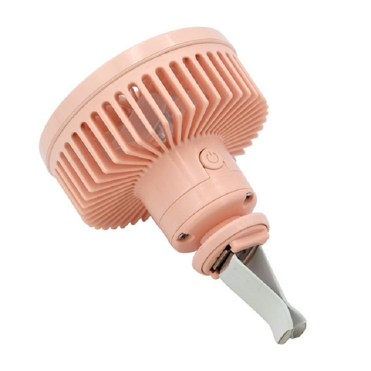 Car Vent Fan Multi-function USB Interface Mini LED Lamp Car Fan(Yellow) - Heating & Fans by PMC TechLife | Online Shopping South Africa | PMC TechLife | Buy Now Pay Later Mobicred