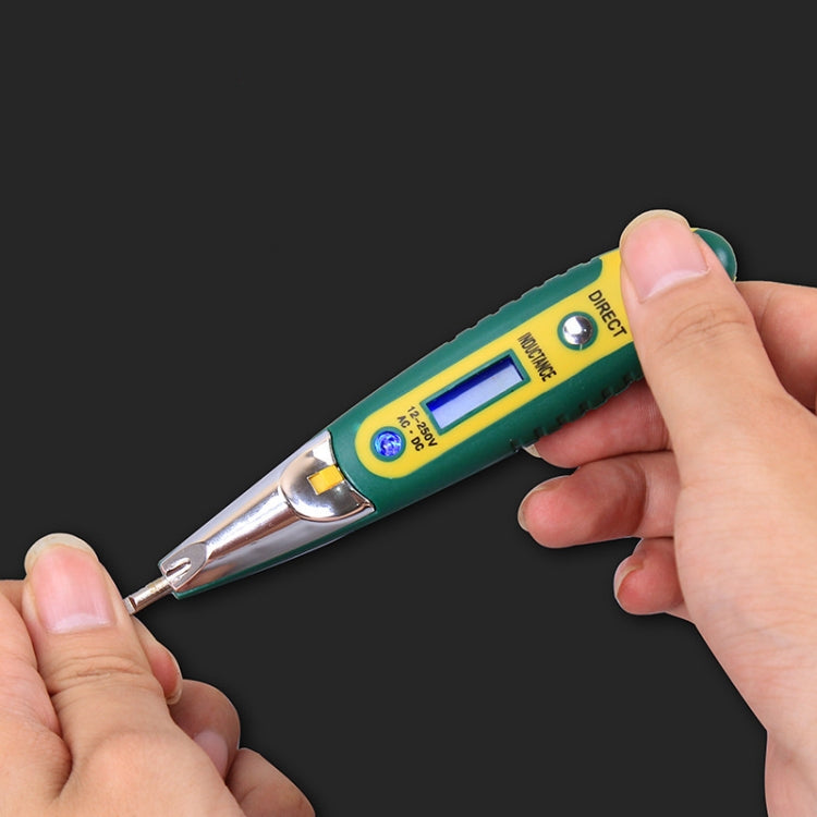 High Precision Electrical Tester Pen Screwdriver 220V AC DC Outlet Circuit Voltage Detector Test Pen with Night Vision, Specification:Digital Display Pen (Card)+Battery - Voltage Detector by PMc TechLife | Online Shopping South Africa | PMc TechLife | Buy Now Pay Later Mobicred