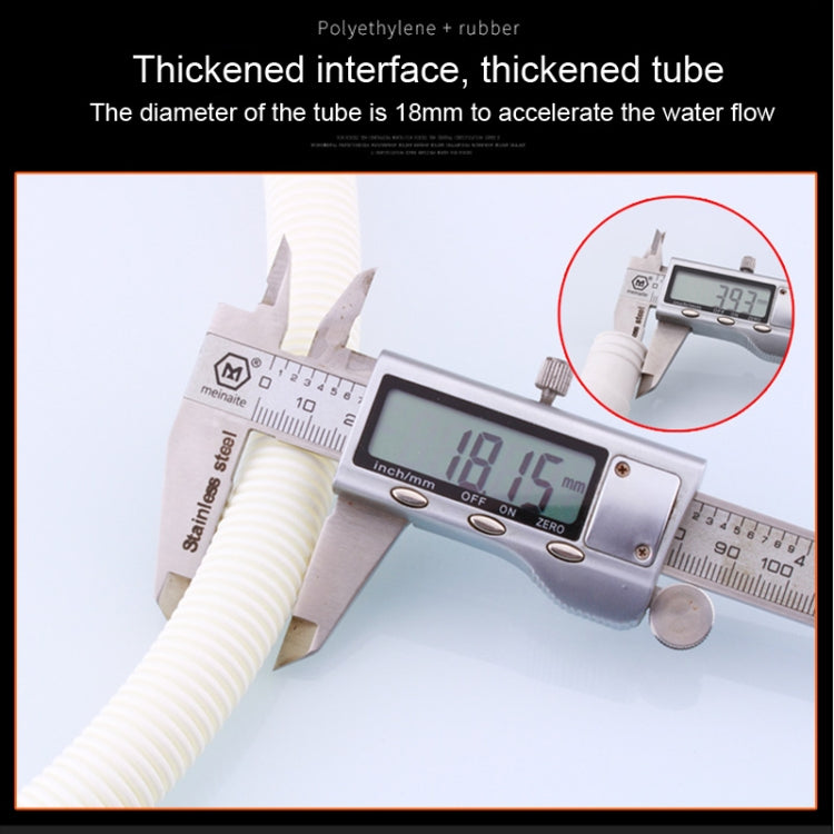 18mm Diameter Plastic Drain Pipe Water Outlet Extension Hose with Clamp for Semi-automatic Washing Machine / Air Conditioner, Size:3m  Length - Air Conditioning & Accessories by PMC TechLife | Online Shopping South Africa | PMC TechLife | Buy Now Pay Later Mobicred