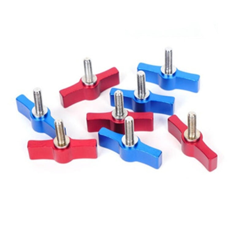 10PCS T-shaped Screw Multi-directional Adjustment Hand Screw Aluminum Alloy Handle Screw, Specification:M5(Red) - Screws by PMC TechLife | Online Shopping South Africa | PMC TechLife | Buy Now Pay Later Mobicred