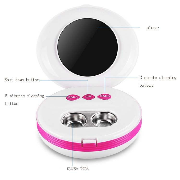 Jie Kang Contact Lens Cleaner and Contact Lens Automatic Cleaning Machine Box(Girlish Pink) - free shipping - PMC TechLife - Order now!