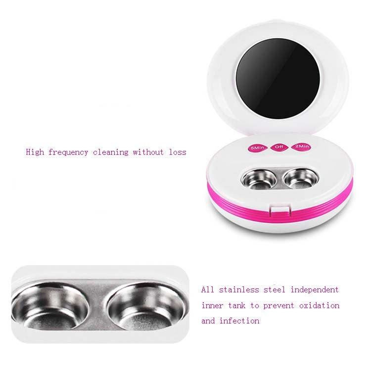 Jie Kang Contact Lens Cleaner and Contact Lens Automatic Cleaning Machine Box(Girlish Pink) - free shipping - PMC TechLife - Order now!