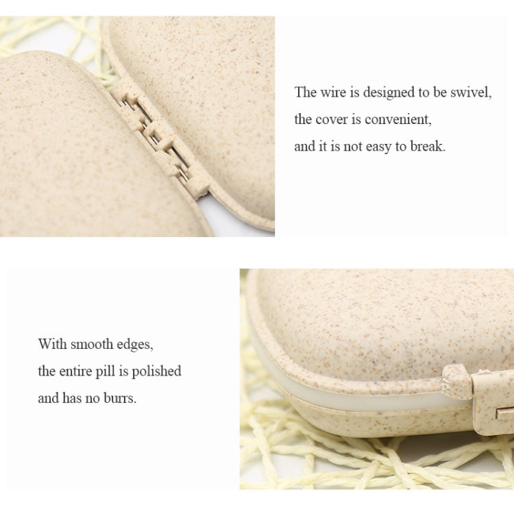 3 PCS 8-Grid Double-layer Portable Mini Straw Pill Storage Box(Wheat Green) - free shipping - PMC TechLife - Order now!