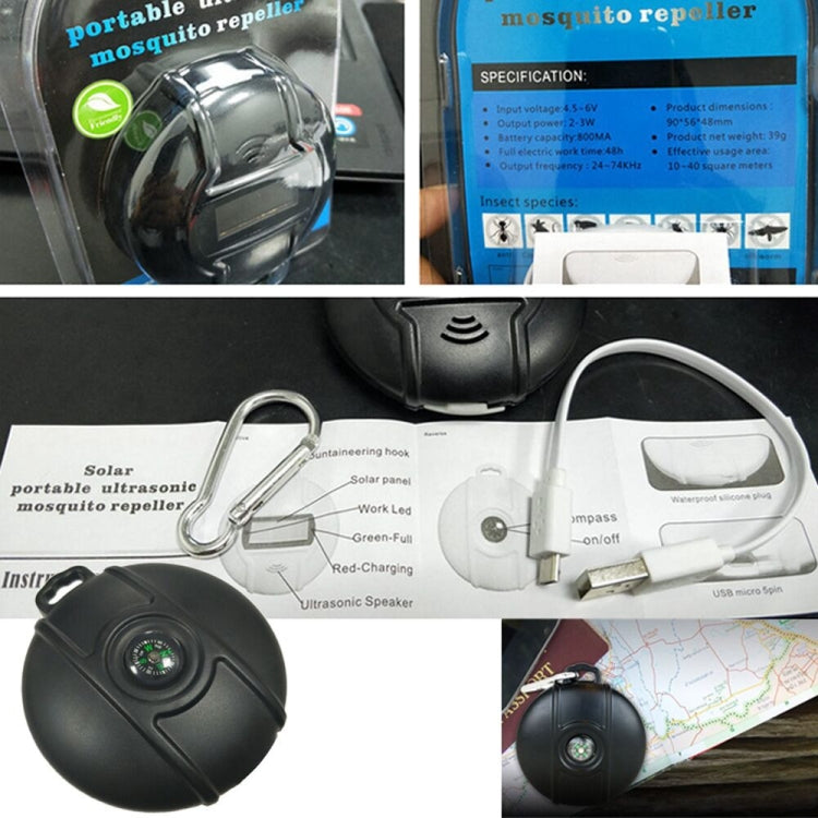 Outdoor Solar Mouse Repellent Portable Compass Ultrasonic Multifunctional Electronic Insect Repellent - Outdoor Insect Repellent by PMC TechLife | Online Shopping South Africa | PMC TechLife | Buy Now Pay Later Mobicred