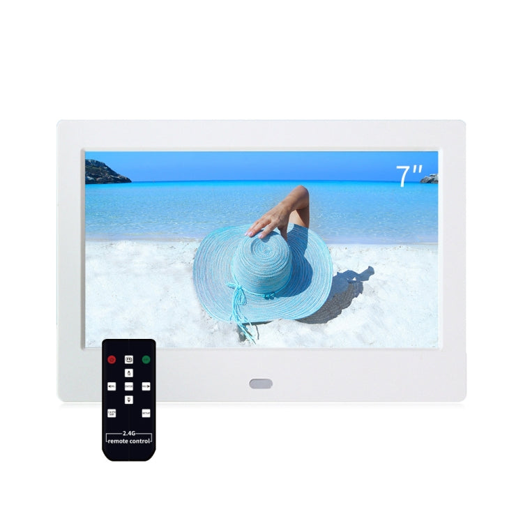 DPF-706-2.4G 7 inch Digital Photo Frame LED Wall Mounted Advertising Machine, Plug:AU Plug(White) - 1.5-7.0 inch by PMC TechLife | Online Shopping South Africa | PMC TechLife | Buy Now Pay Later Mobicred
