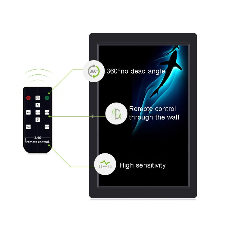 DPF-1201 12 inch 1280x800 Resolution Wall Mounted Advertising Machine LCD Electronic Photo Frame, Plug:UK Plug(Black) - 11-15 inch by PMC TechLife | Online Shopping South Africa | PMC TechLife | Buy Now Pay Later Mobicred