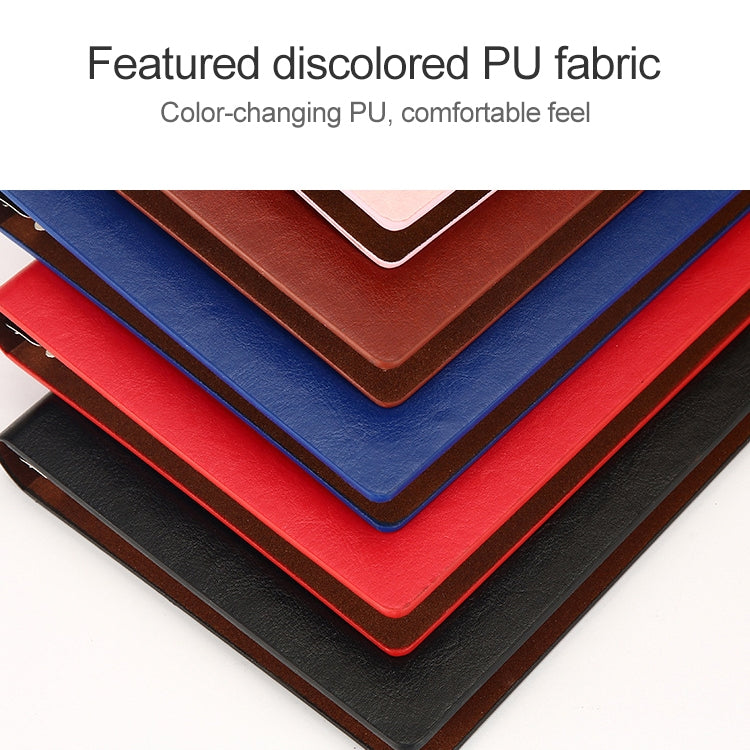 Business Notepad Loose Leaf Replaceable Inner Notebook Thickened Diary Book, Color:A5 Red - free shipping - PMc TechLife - Order now!