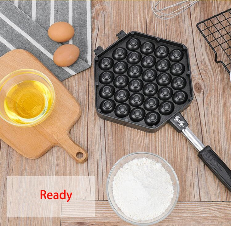 Household Non-stick Bakeware Mold QQ Egg Baking Tray(Black) - free shipping - PMC TechLife - Order now!