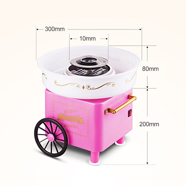 Retro Trolley Mini Cotton Candy Machine, Specification:British Regulations 220 V(Pink) - free shipping - PMC TechLife - Order now!