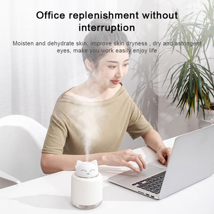 Light Pet Humidifier USB Night Light Home Bedside Lamp Sleep Mute Energy-saving Lamp(Pink Rabbit) - free shipping - PMC TechLife - Order now!