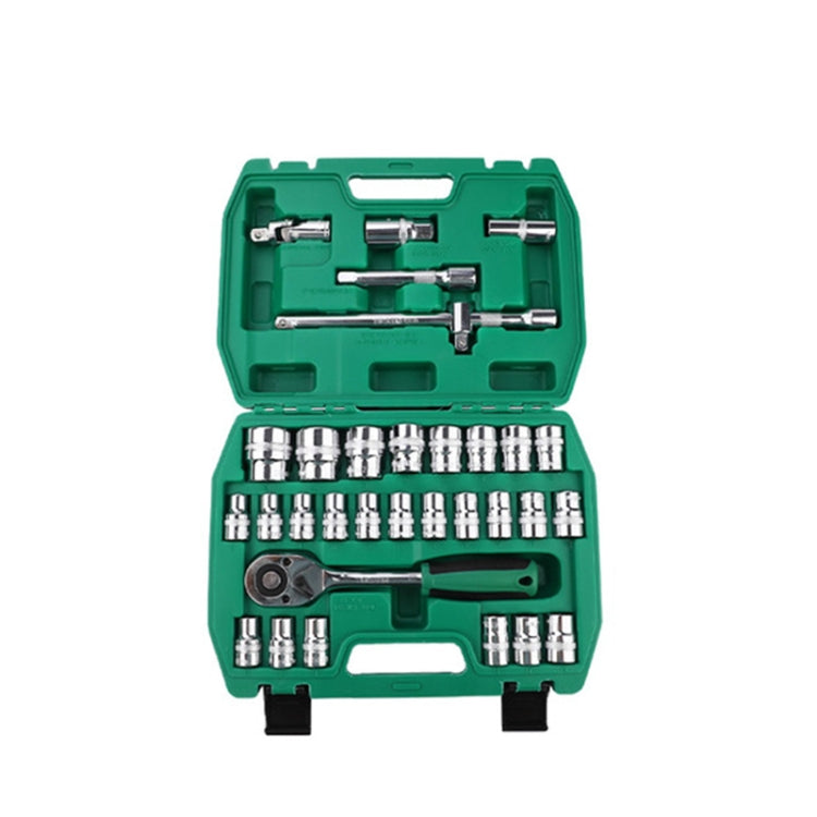TUOSEN 32 In 1 Sleeve Combination Tool Auto Repair Tool Casing Wrench Set, Style:Mirror - Hand Tool Sets by PMC TechLife | Online Shopping South Africa | PMC TechLife | Buy Now Pay Later Mobicred