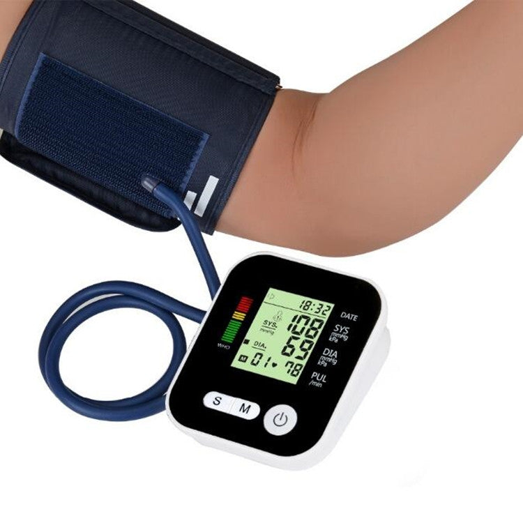 Arm Type Home Electronic Automatic Hypertension Measuring Instrument Sphygmomanometer(Silver) - free shipping - PMC TechLife - Order now!
