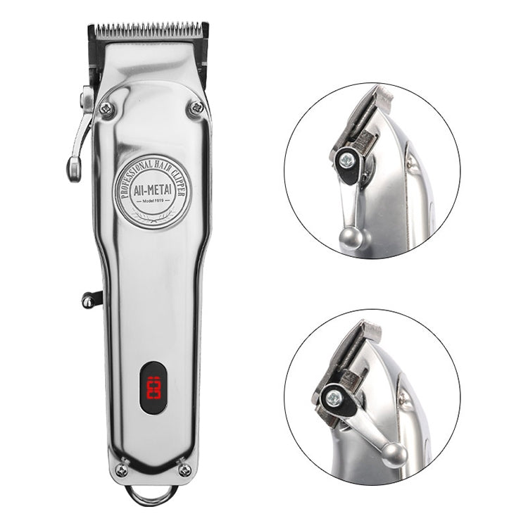 Retro Oil Head Electric Pusher Strong Power Electric Fader LCD Digital Display Rechargeable Hair Clipper(US Plug) - free shipping - PMC TechLife - Order now!