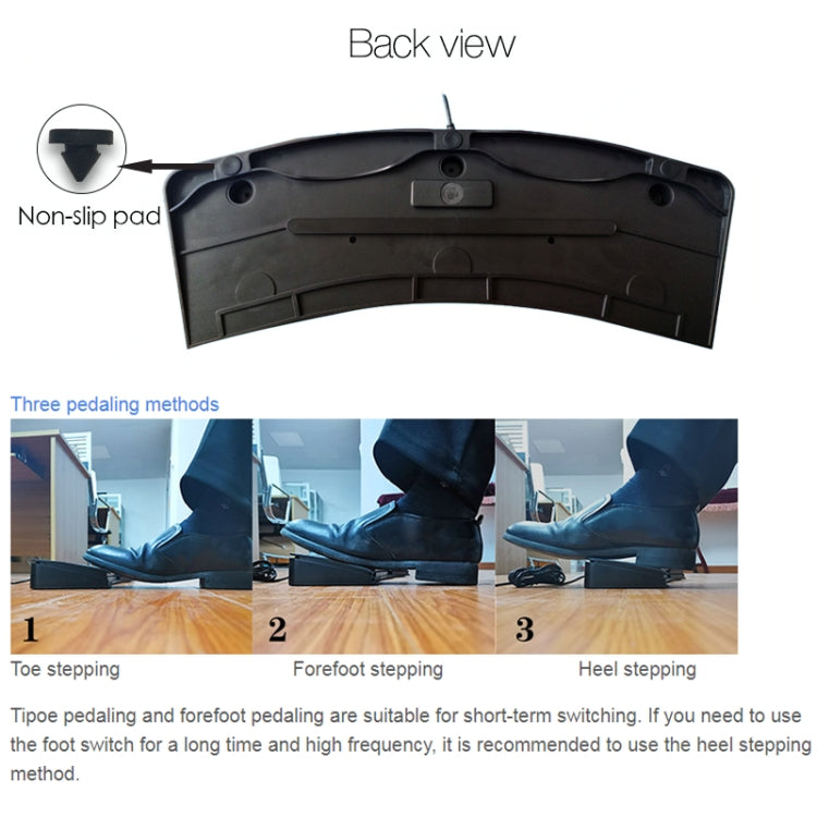 FS2020U CF Foot Switch Foot Pedal Keyboard Control Mouse Game Combo Pedal(Photoelectric Mute) - free shipping - PMC Jewellery - Order now!