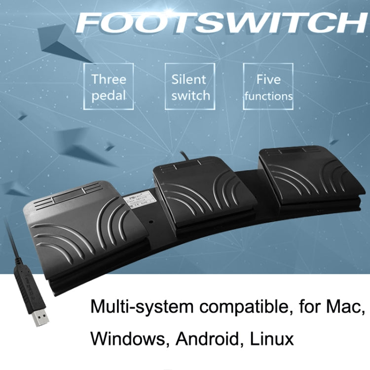 FS2020TU CF Foot Switch Foot Pedal Keyboard Control Mouse Game Combo Pedal(Mechanical Sound) - free shipping - PMC Jewellery - Order now!