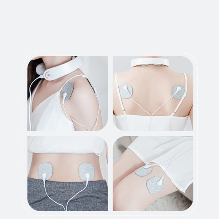 Intelligent Shoulder and Neck Massage Instrument PGG Cervical Spine Physiotherapy Massage Heating Multi-function Neck Protection Instrument, Style:With Patch(Blue) - free shipping - PMC TechLife - Order now!