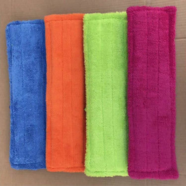 Coral Flannel Head  Padded Flat Replacement Household Company Cleaning Mop Cloth Rag(Orange) - Sponges, Cloths & Brushes by PMc TechLife | Online Shopping South Africa | PMc TechLife | Buy Now Pay Later Mobicred