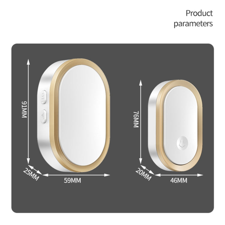 CACAZI A99 Home Smart Remote Control Doorbell Elderly Pager, Style:UK Plug(White) - Wireless Doorbell by CACAZI | Online Shopping South Africa | PMC TechLife | Buy Now Pay Later Mobicred
